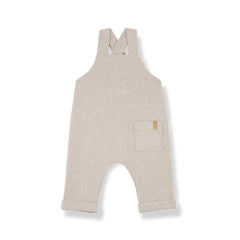 1+ In The Family Riky Overalls - Tortora-Trousers-Tortora-12m | Natural Baby Shower