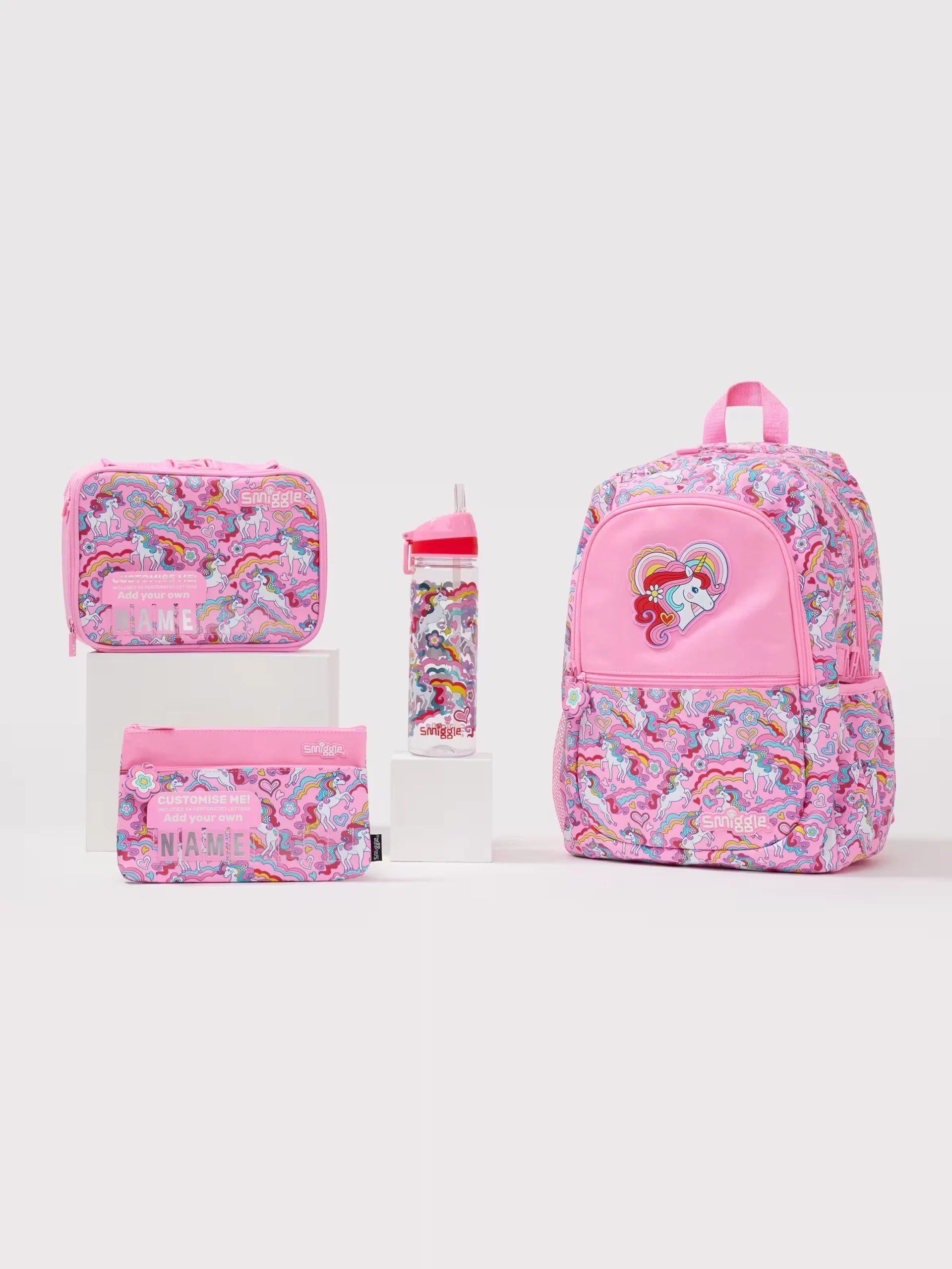 Smiggle - Wild Side 4'lü Okul Çanta Seti-Dinossi