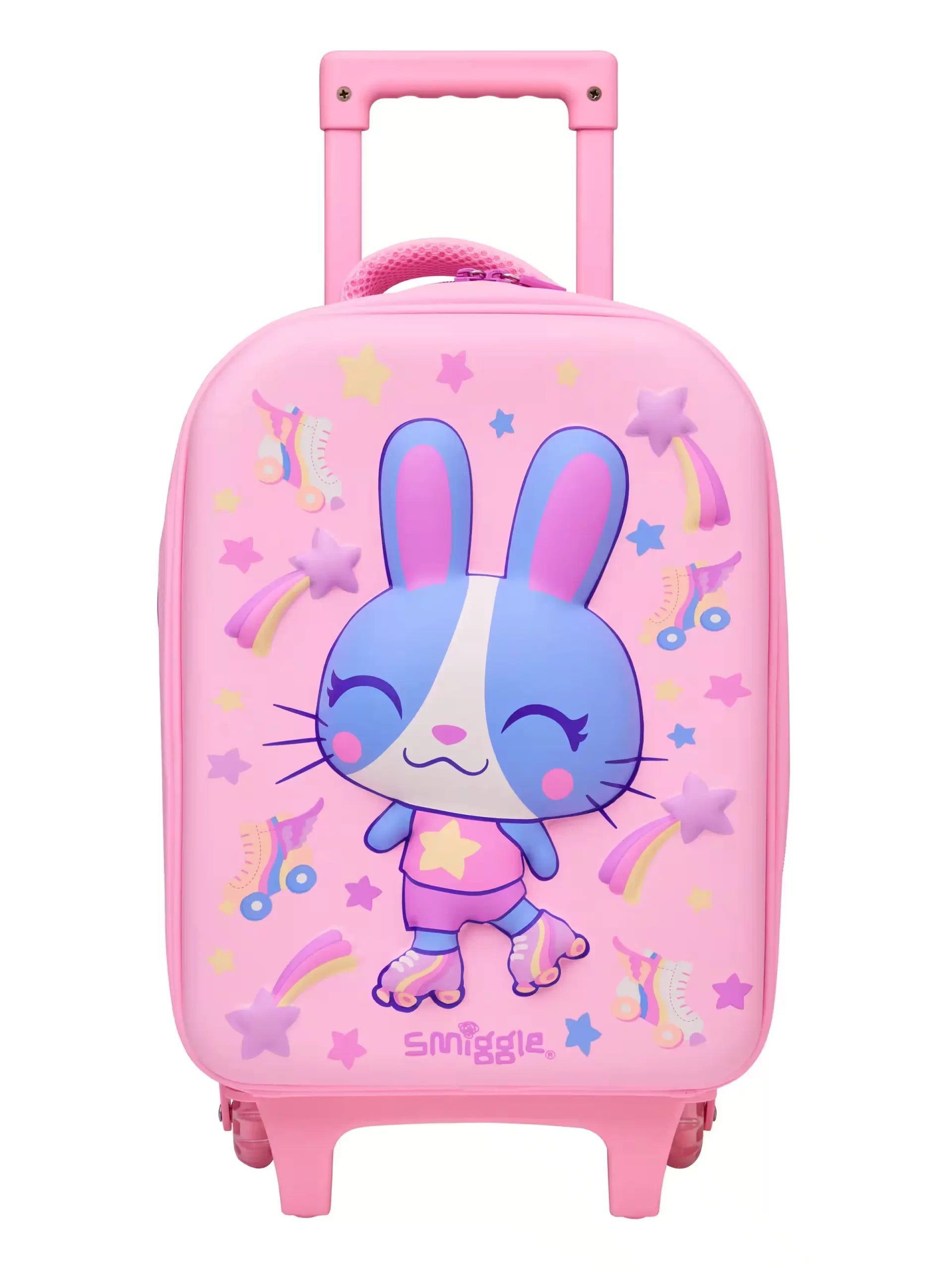 Smiggle - Movin' Junior Çekçekli Okul ve Seyahat Çantası-Dinossi