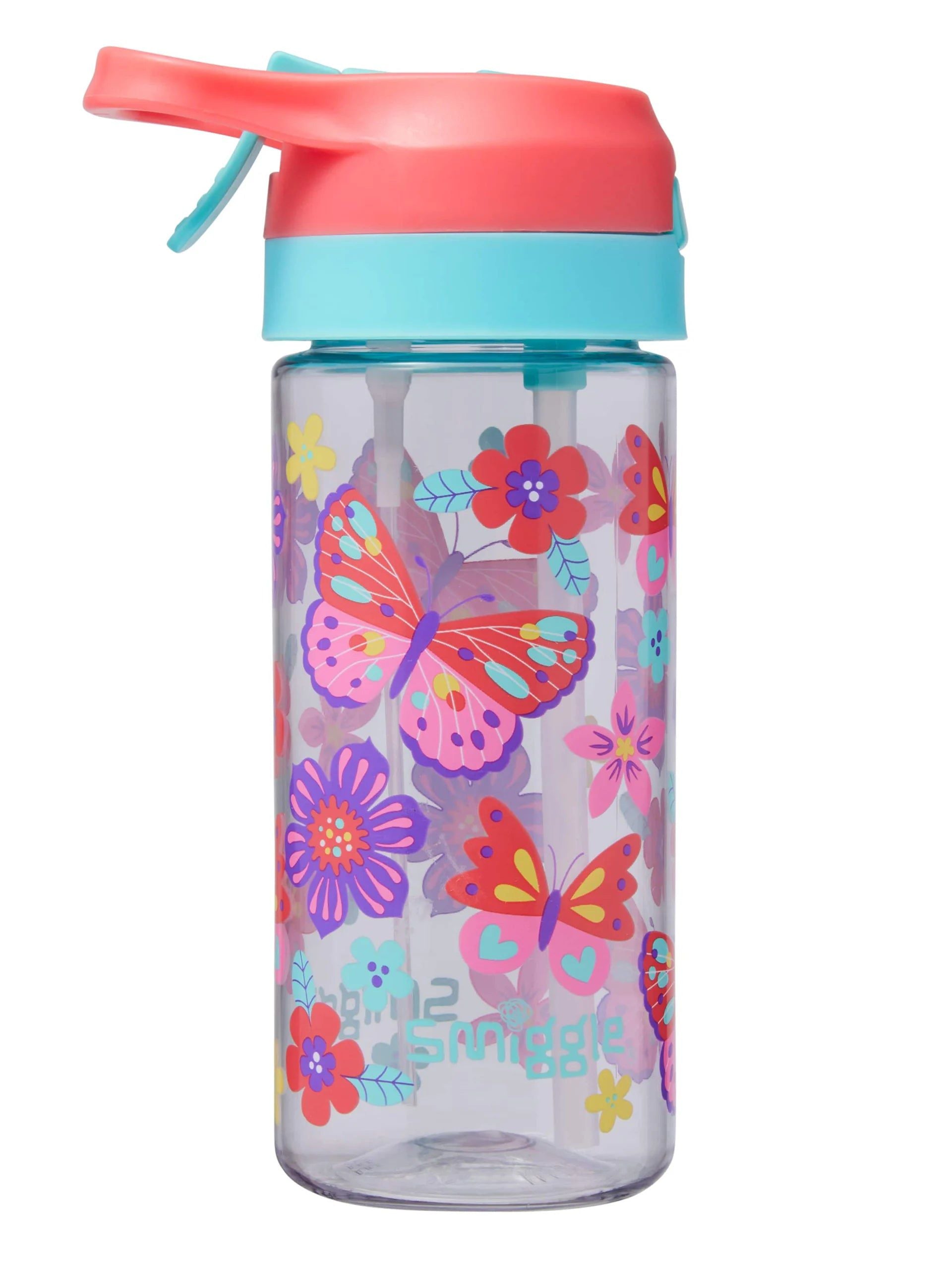 Smiggle - Hali Junior Su Püskürtmeli Otomatik Pipetli 440ML Suluk-Dinossi