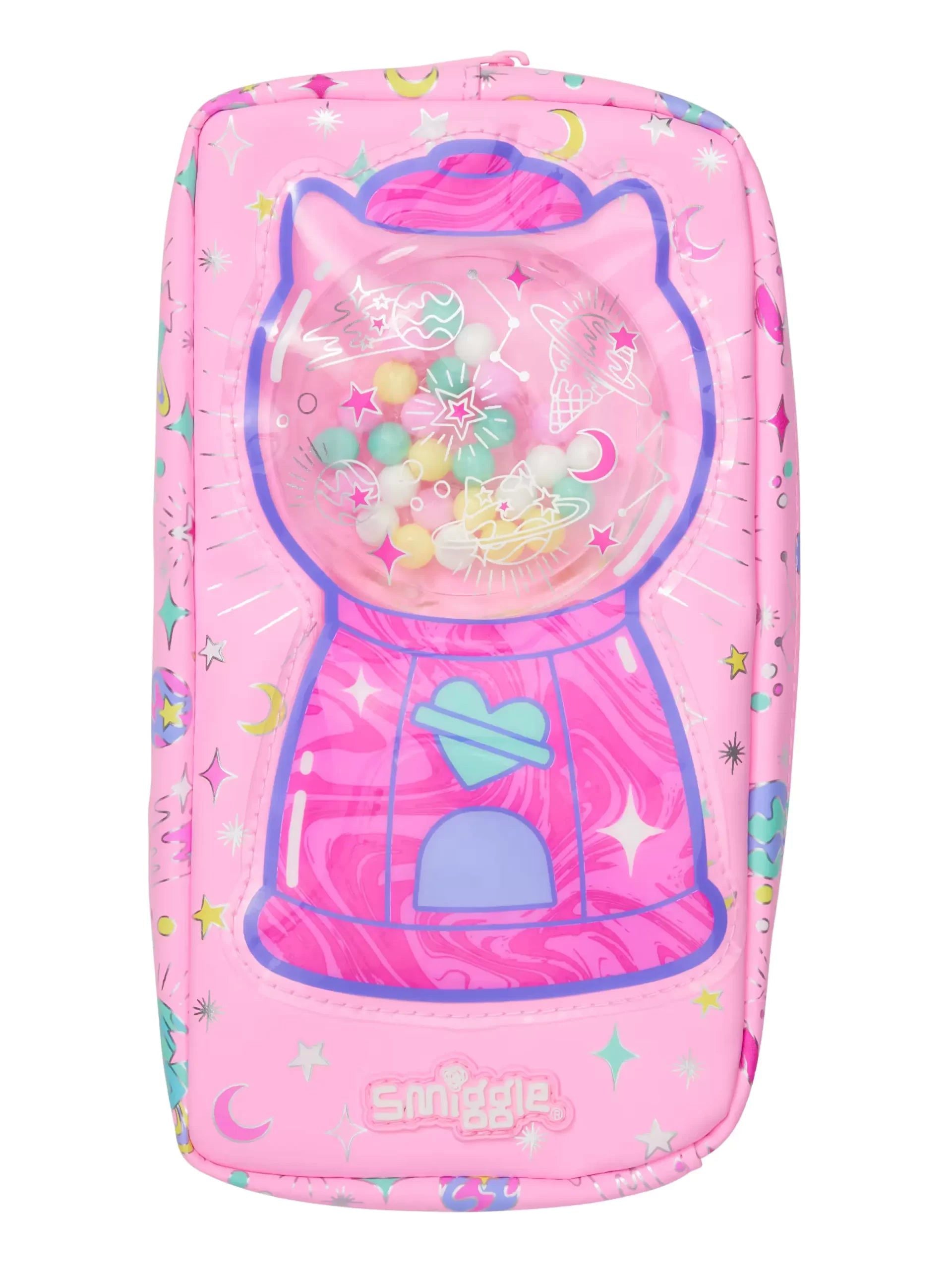 Smiggle - Squishy Çift Gözlü Kalem Kutusu-Dinossi