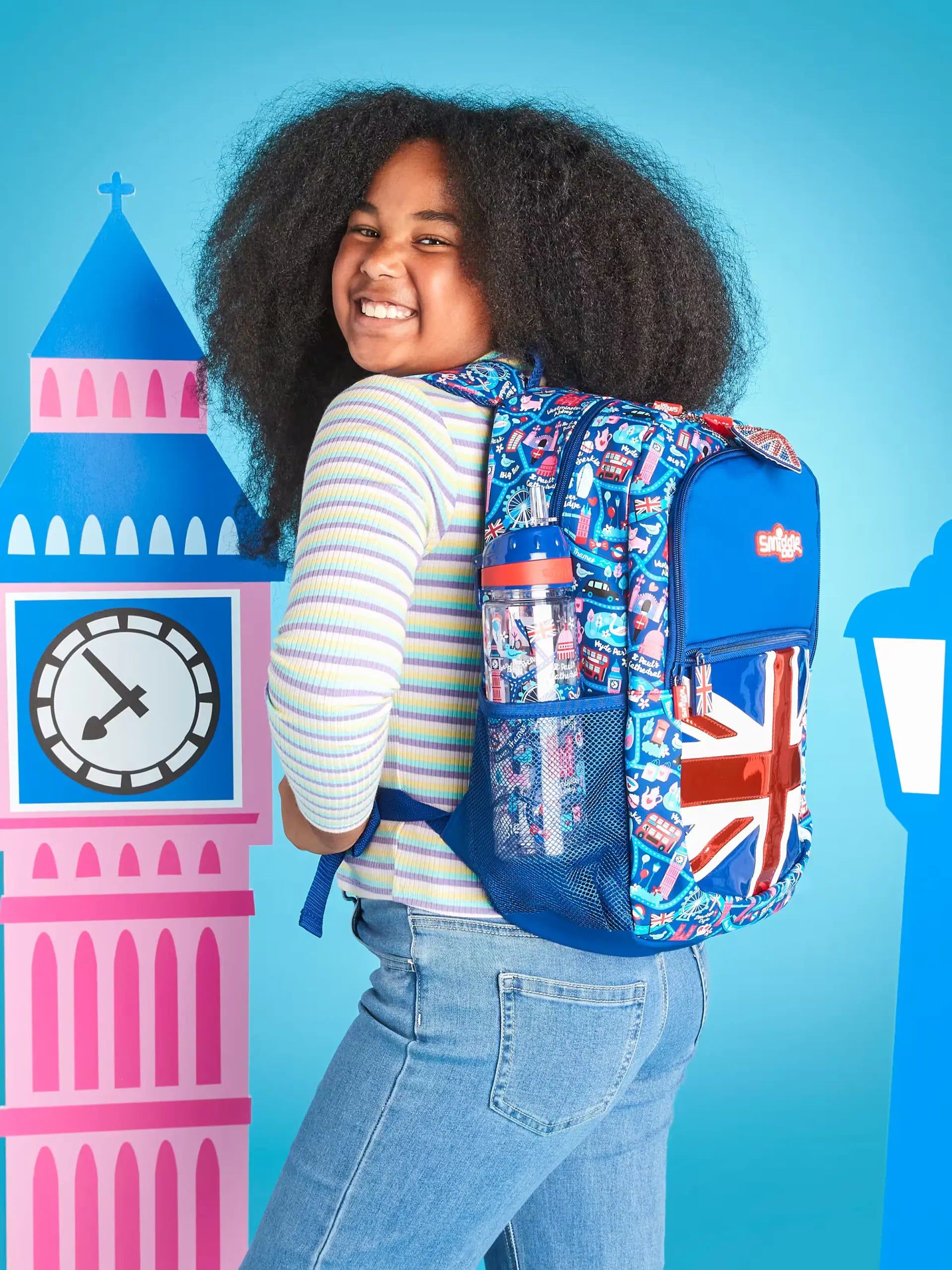 Smiggle - Little London Klasik Sırt Çantası-Dinossi