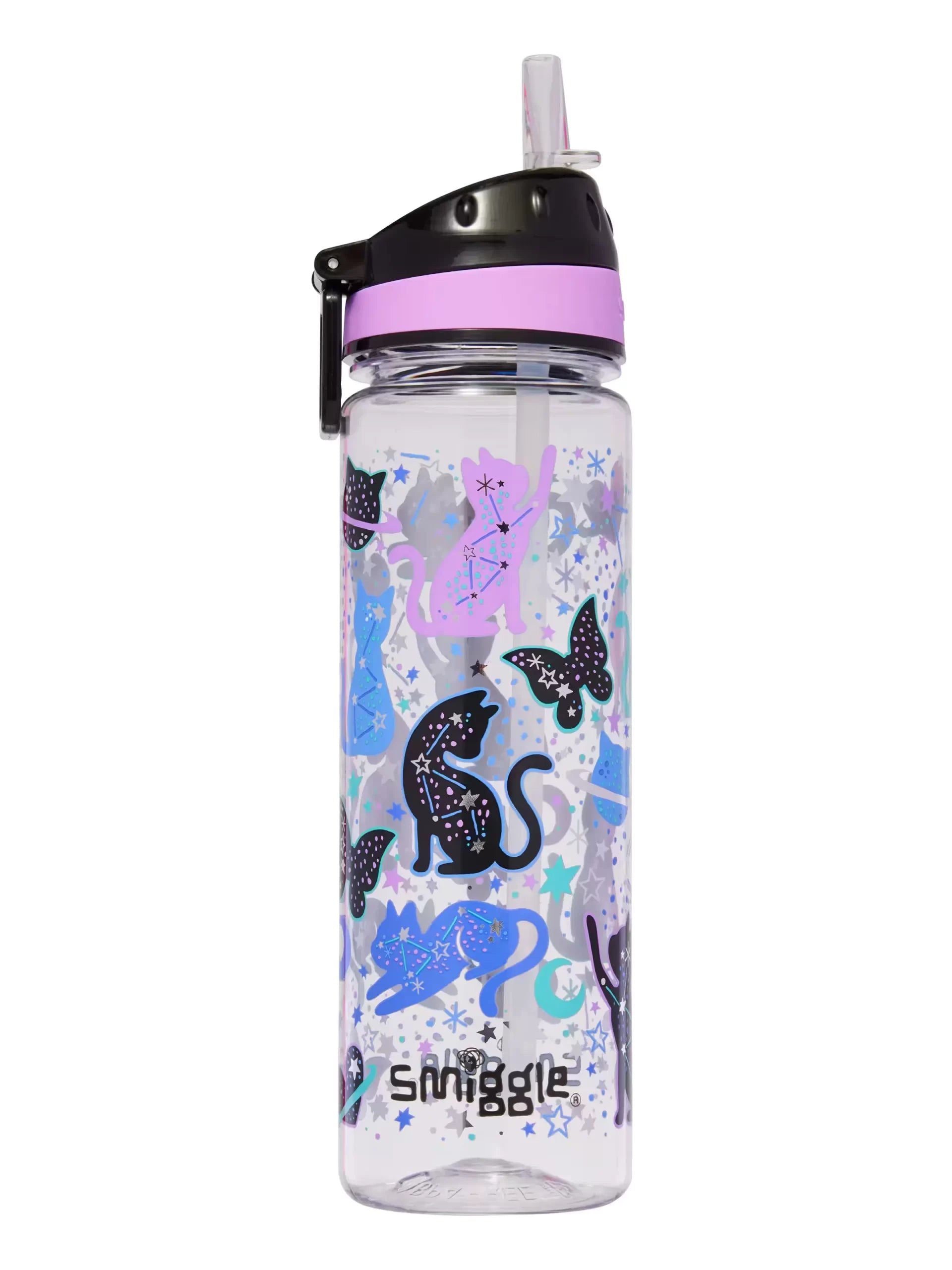 Smiggle - Wild Side 650ML Pipetli BPA'sız Suluk-Dinossi