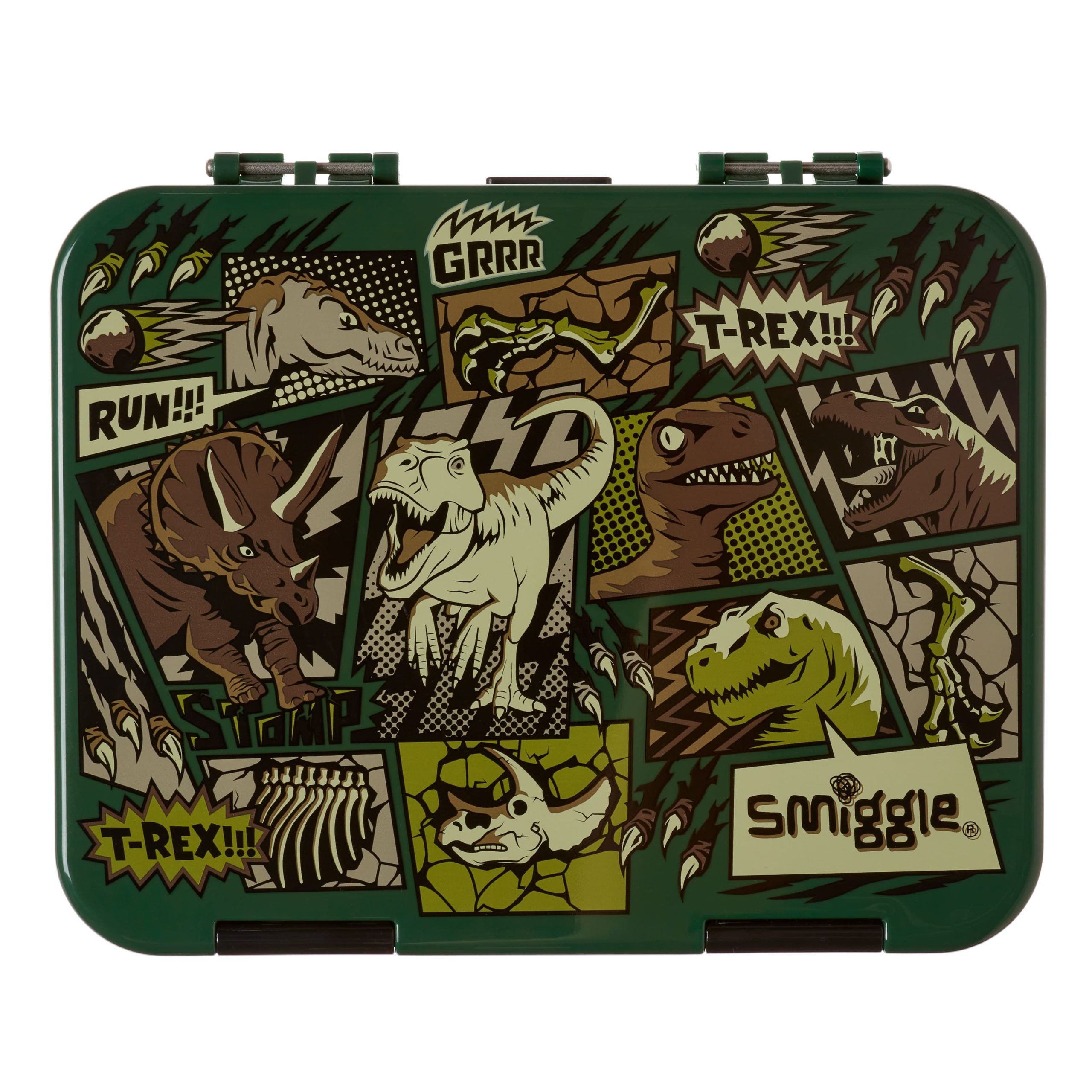 Smiggle - Beyond Büyük Boy Öğle Yemeği Kutusu-Dinossi