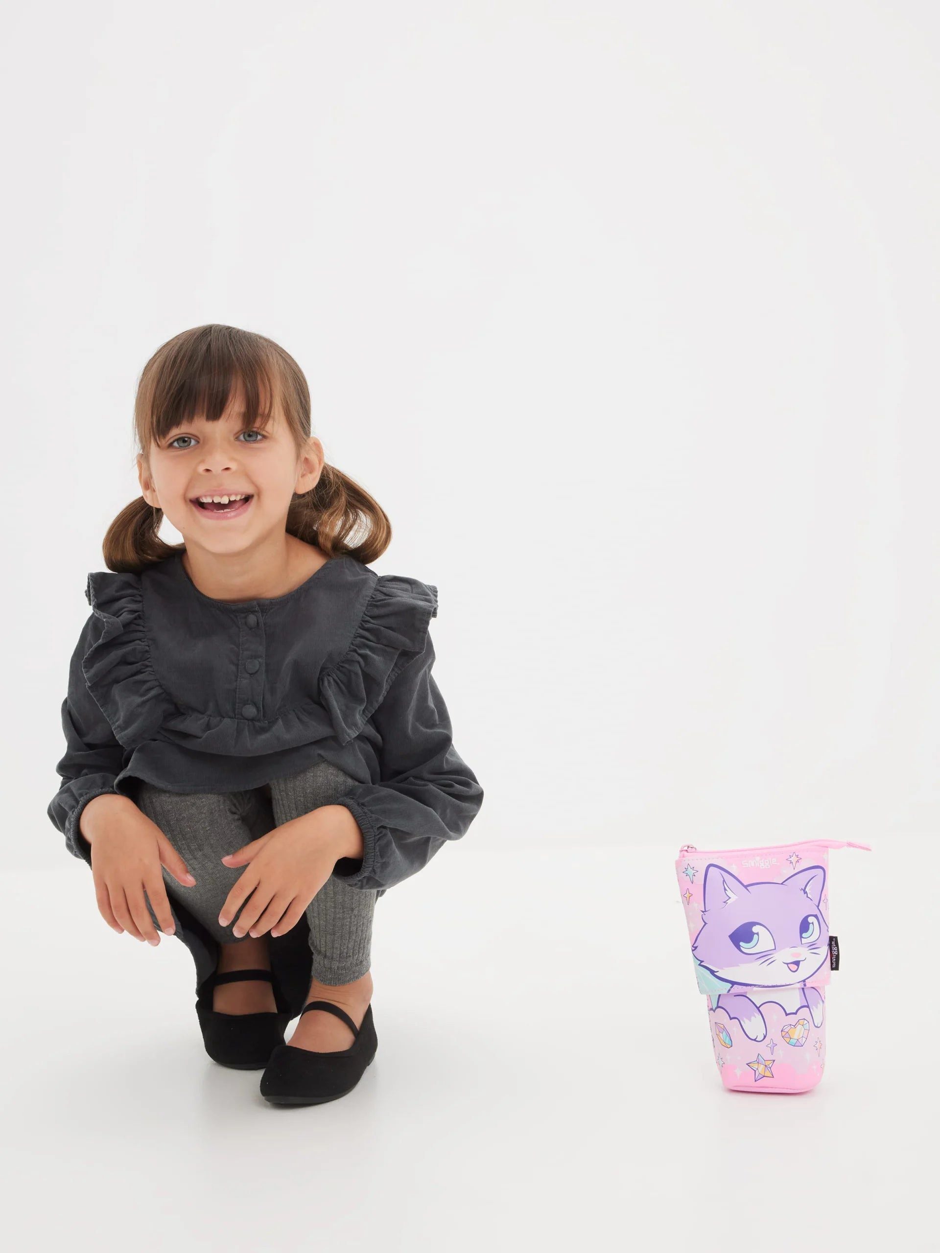 Smiggle - Happy Tales 2si 1 Arada Kalem Kutusu-Dinossi