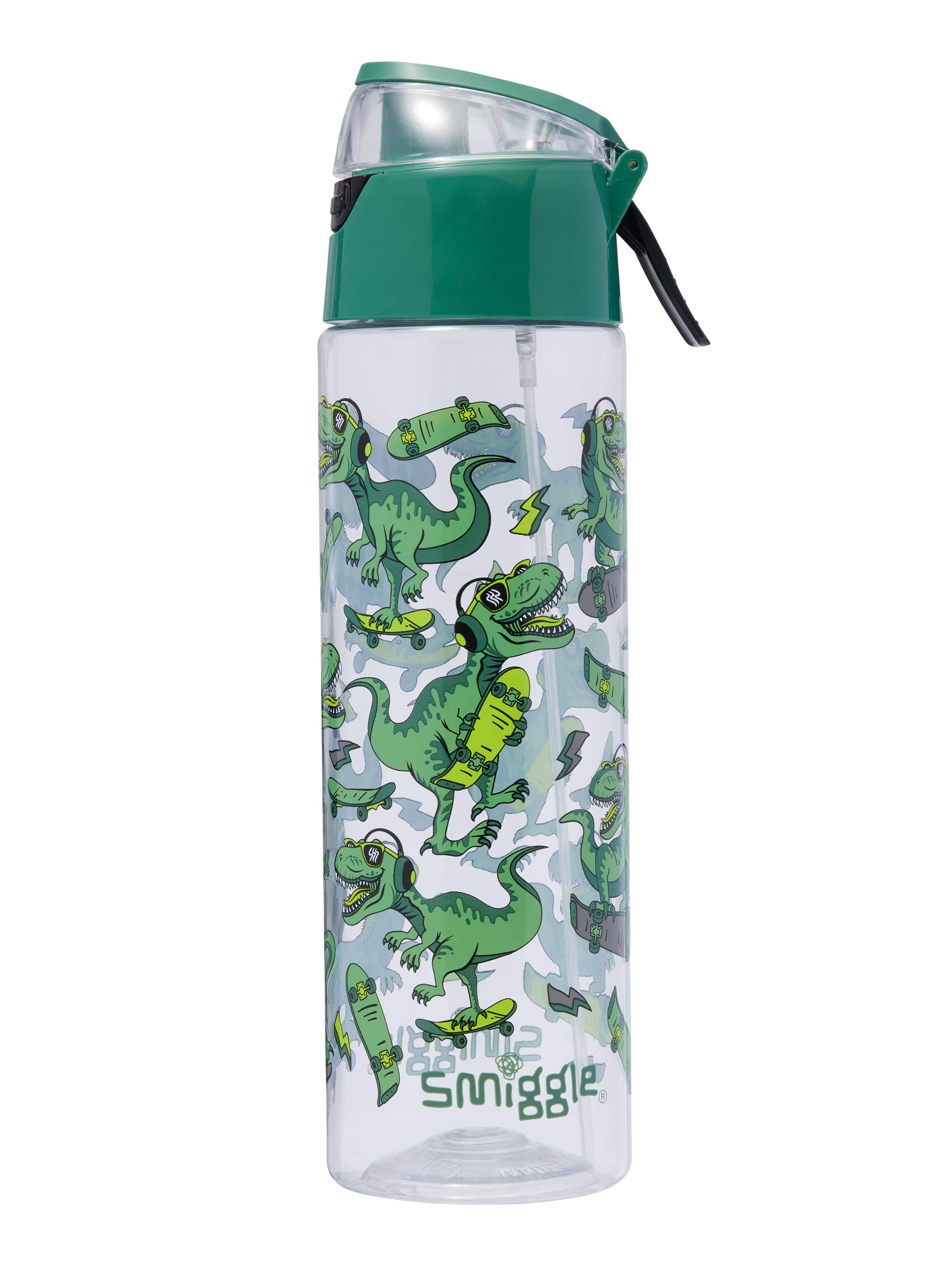 Smiggle - Amaze Su Püskürtmeli 750ML Otomatik Suluk-Dinossi