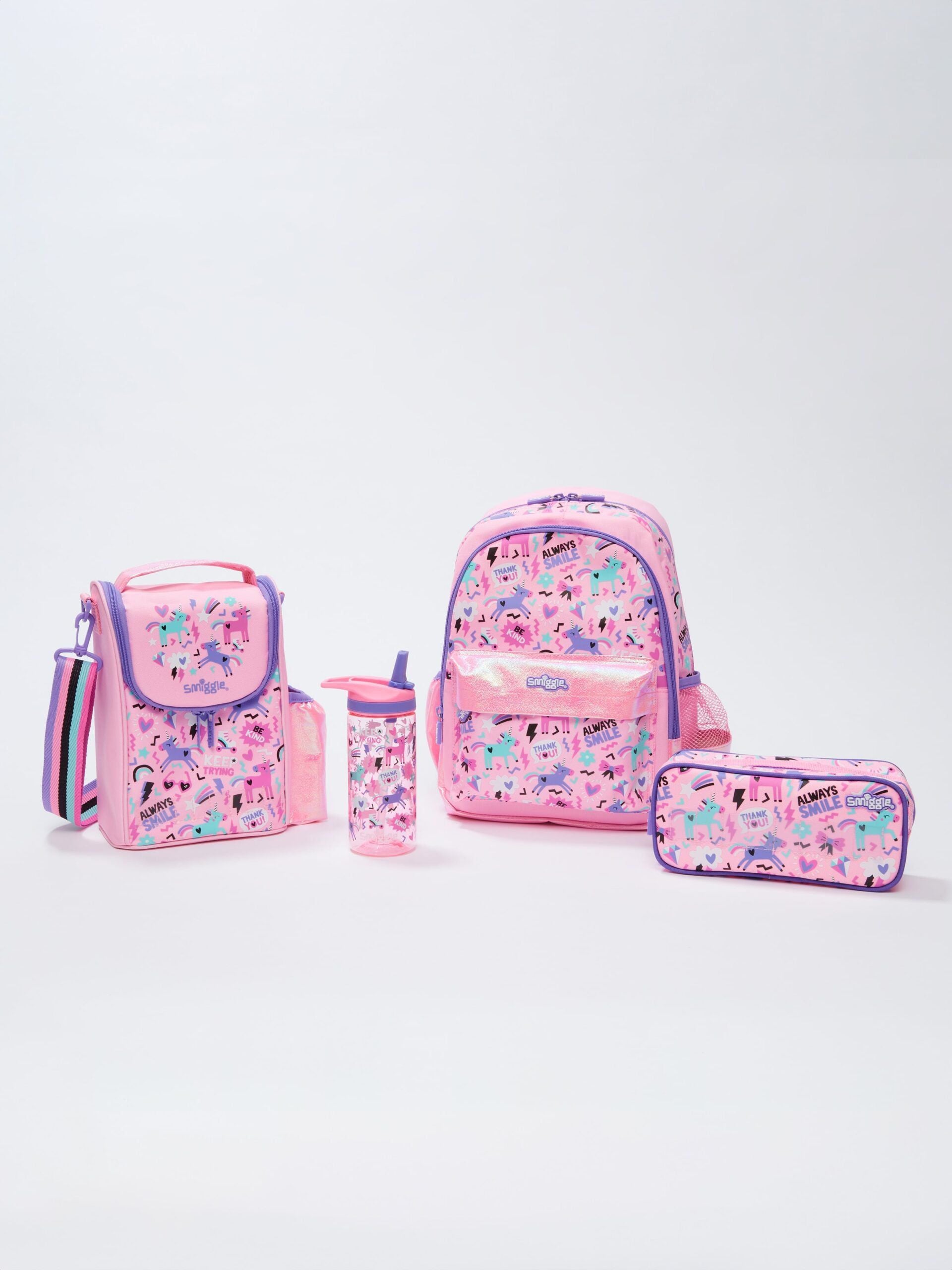 Smiggle - Cloud Nine 4lü Anaokulu ve Kreş Okul Çanta Seti-Dinossi