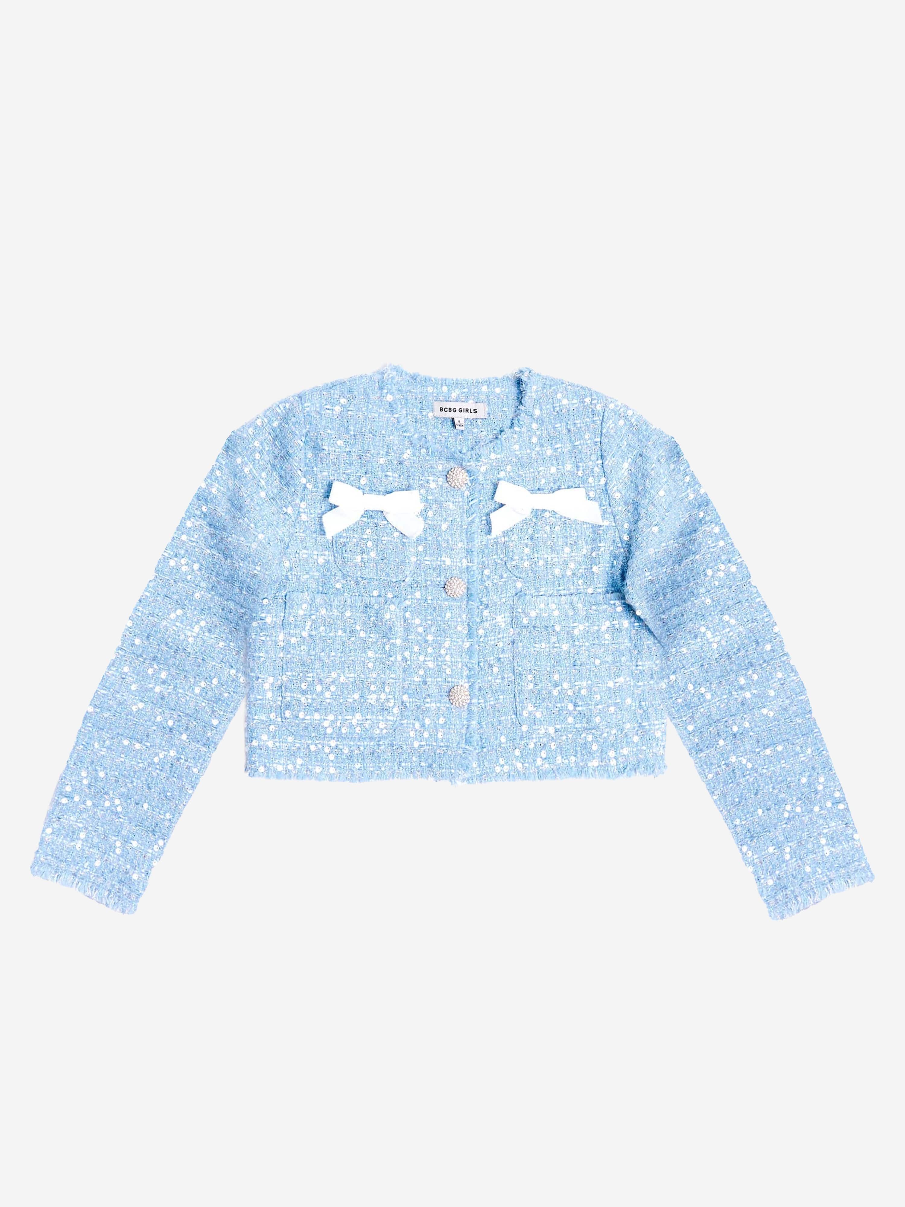 BCBG Girls Tweed Jacket in Blue