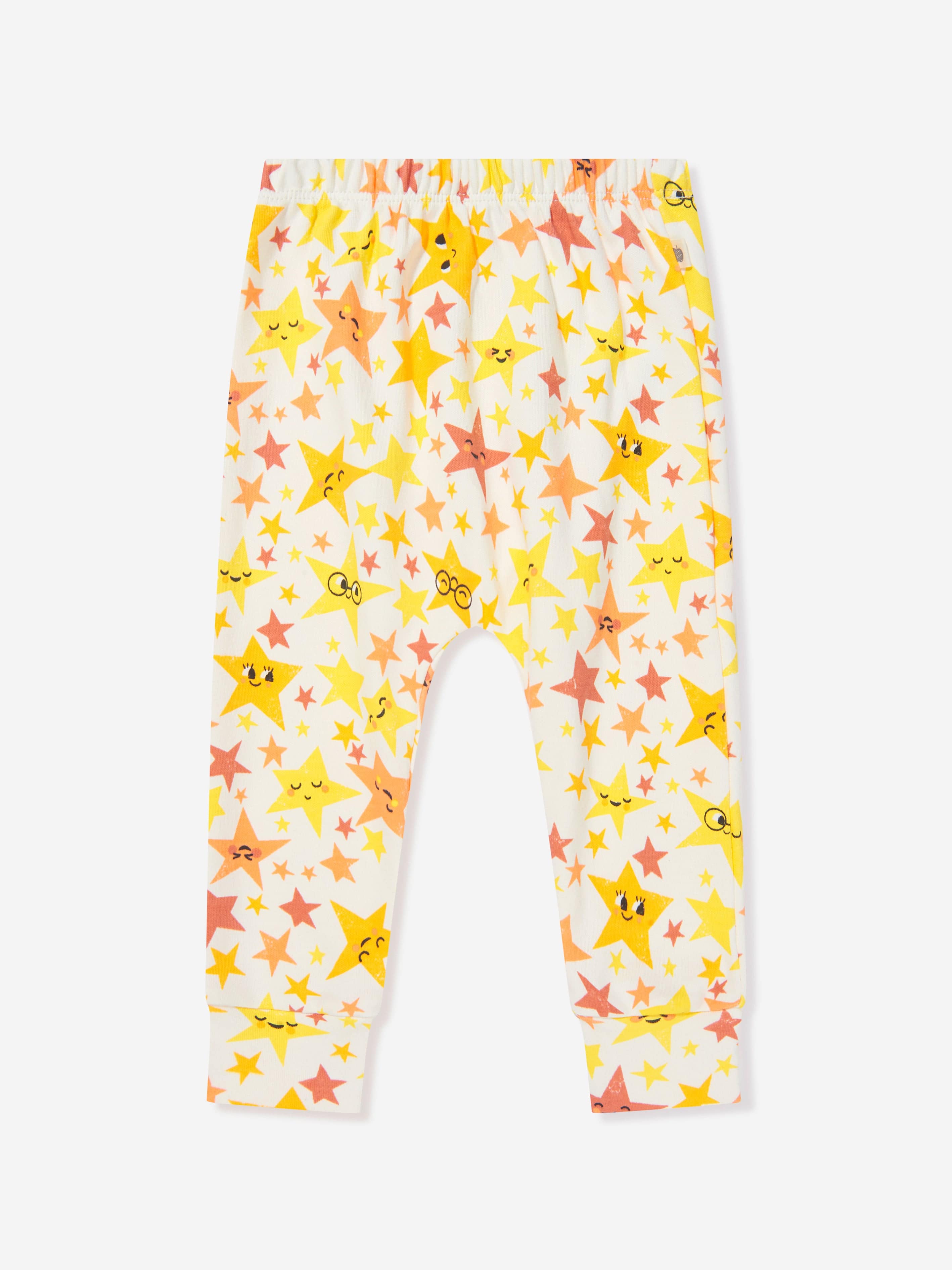 The Bonnie Mob Kids Organic Cotton Lachlan Harem Trousers in Yellow