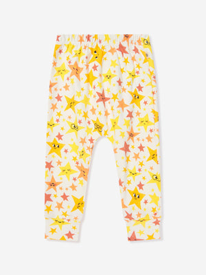 The Bonnie Mob Kids Organic Cotton Lachlan Harem Trousers in Yellow