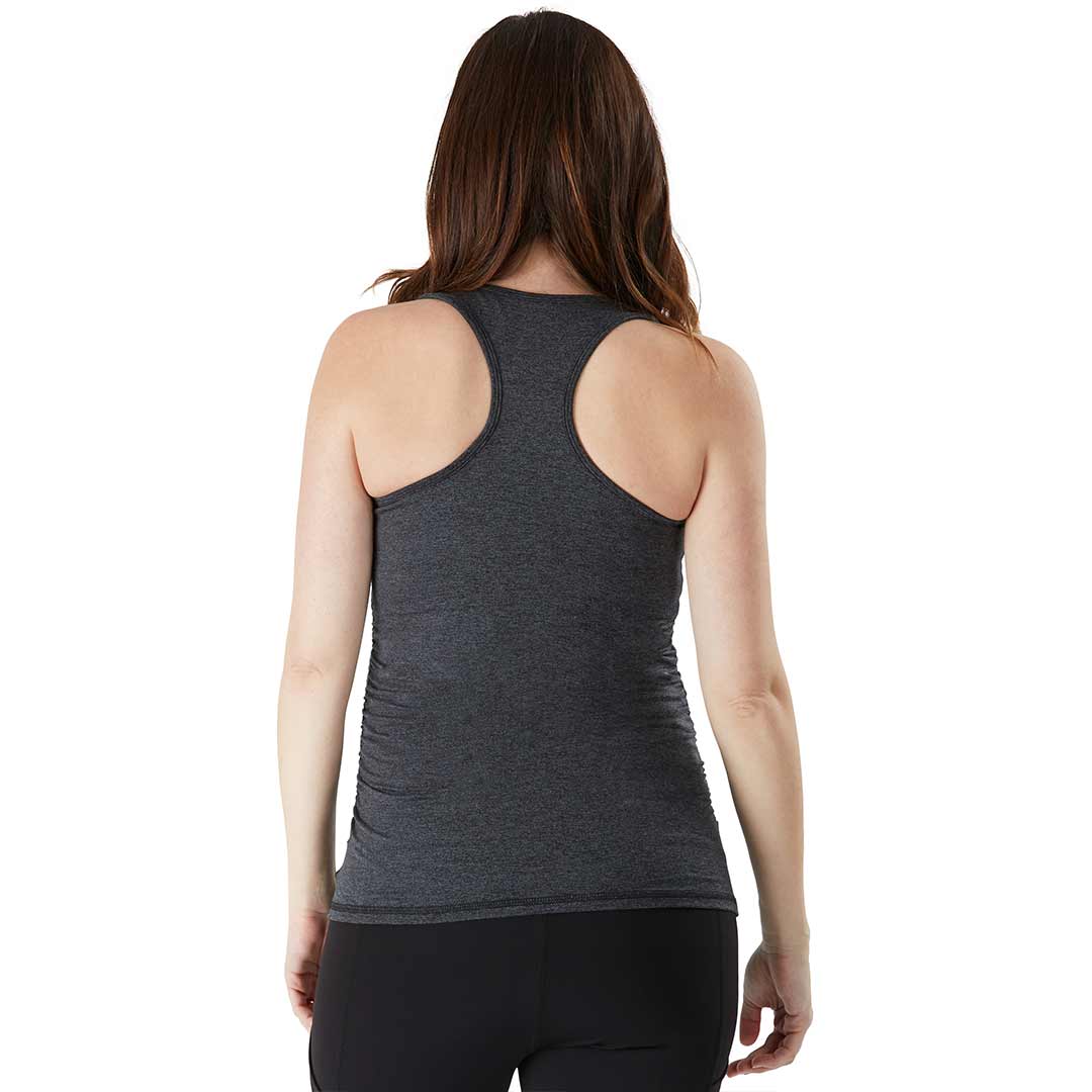 Outlet - Belly Bandit Activewear Essential Tank - Charcoal-Maternity Tops-S-Charcoal | Natural Baby Shower