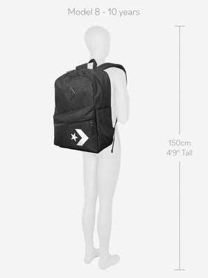 Converse Kids Star Chevron Backpack in Black (45cm)