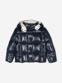 Moncler Enfant Girls Down Padded Parana Jacket in Navy