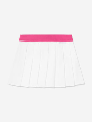 Moncler Enfant Girls Pleated Skirt in White