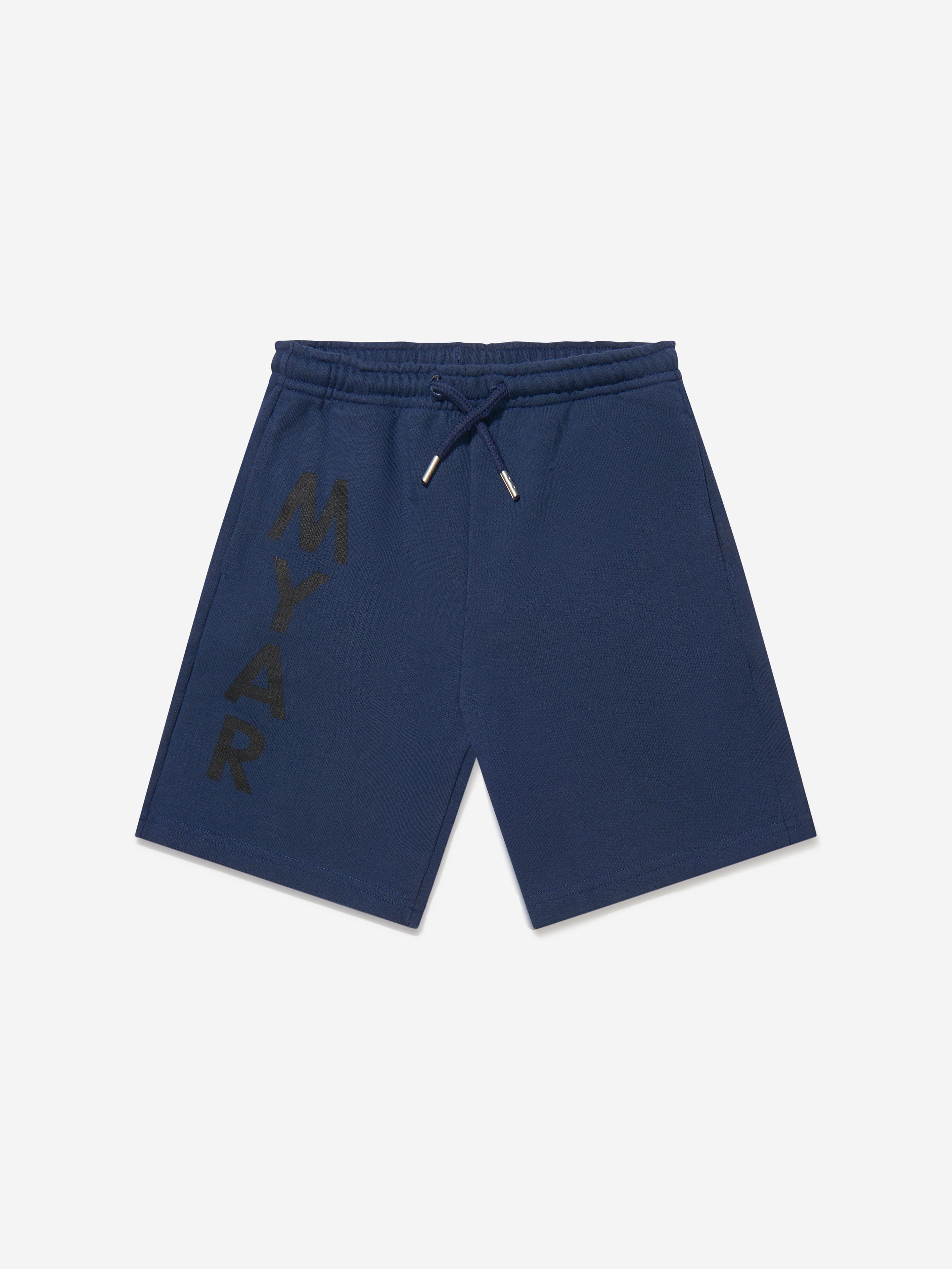 Myar Boys Cotton Logo Shorts in Navy