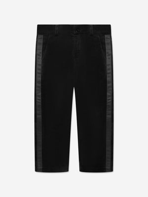 Patachou Boys Cotton Trousers in Black