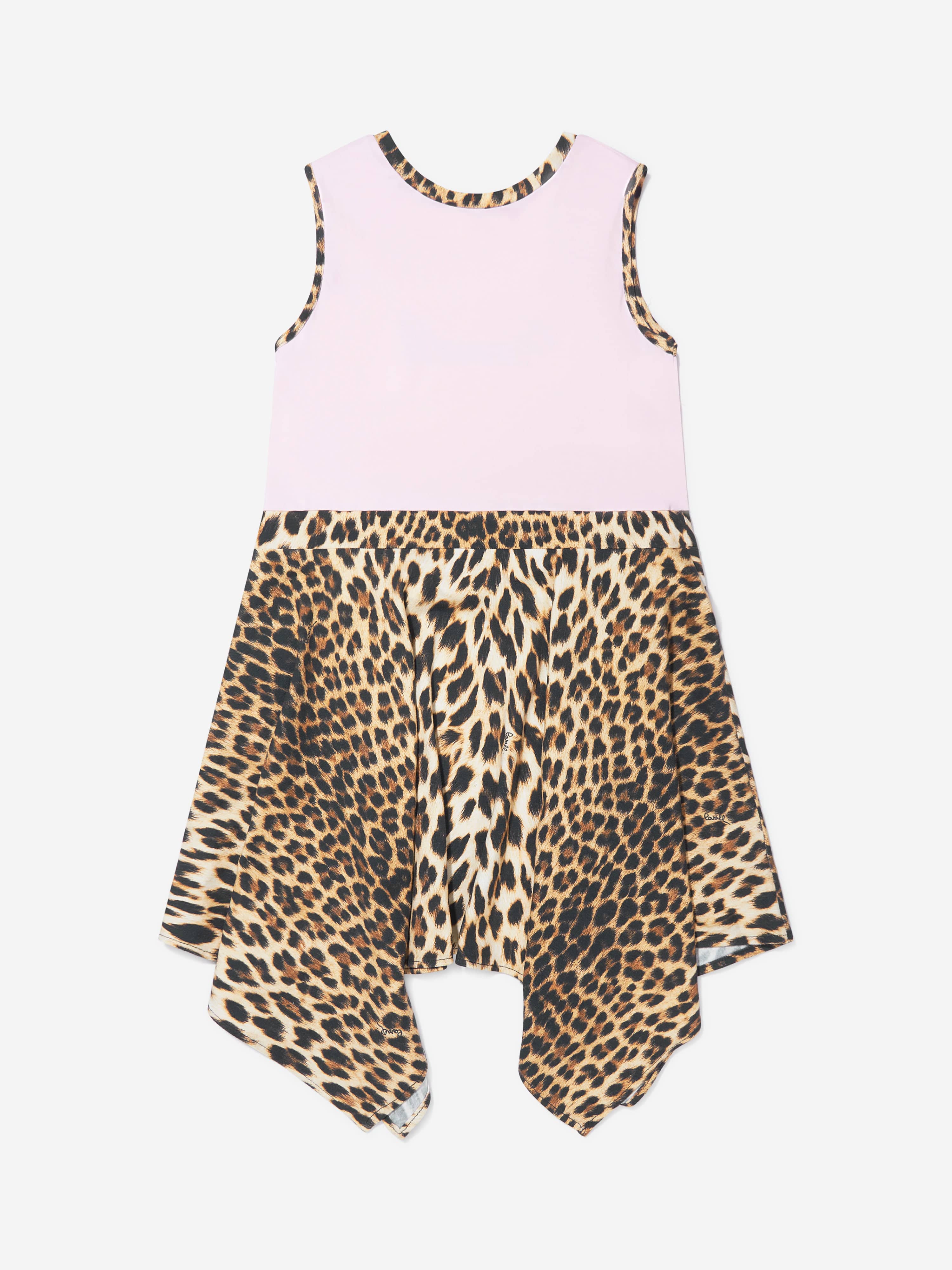 Roberto Cavalli Girls Cotton Jersey Dress in Pink