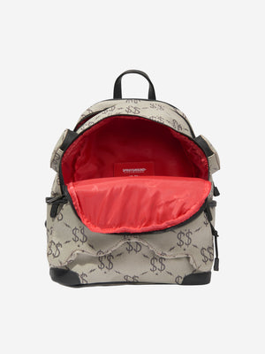 Sprayground Kids Double Money Savage Backpack in Grey (46cm)