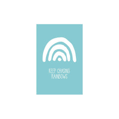 Snuz Keep Chasing Rainbows Nursery Print - Blue-Prints- | Natural Baby Shower