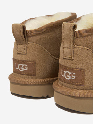 UGG Kids Classic Ultra Mini Boots in Chestnut