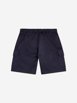 Versace Boys Logo Cargo Shorts in Navy