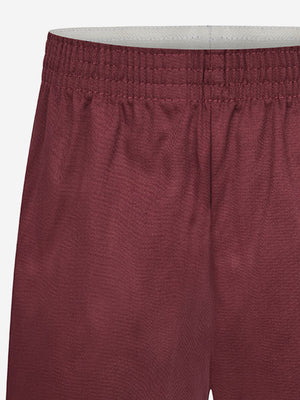 Zeco Kids School Polycotton PE Shorts in Maroon