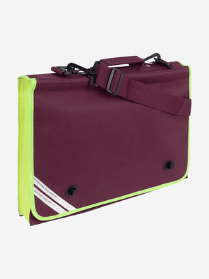 Zeco Kids School Hi-Viz Document Case in Maroon (34cm)