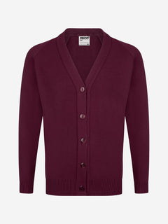 Zeco Kids School Knitted Cardigan in Maroon