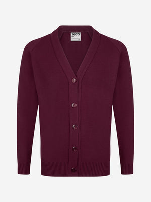Zeco Kids School Knitted Cardigan in Maroon