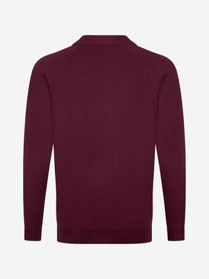 Zeco Kids School Knitted Cardigan in Maroon