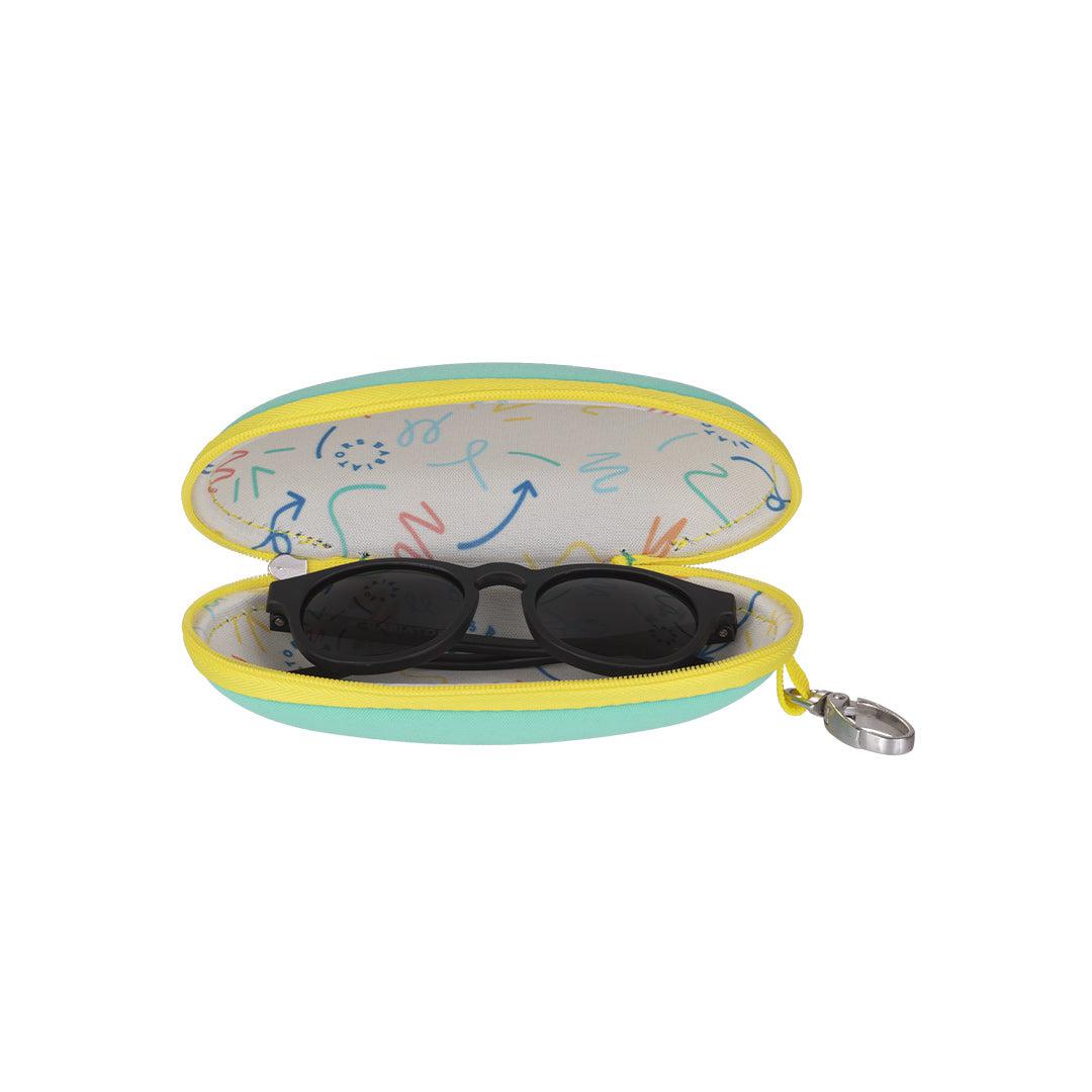 Babiators Travel Case - Aqua with Yellow Trim-Sunglasses Accessories-Aqua & Yellow- | Natural Baby Shower
