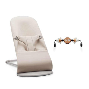 BabyBjorn Bouncer Bliss - 3D Jersey - Light Beige-Baby Bouncers-Googly Eyes B+W- | Natural Baby Shower
