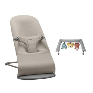 BabyBjorn Bouncer Bliss - 3D Jersey - Sand Grey-Baby Bouncers-Soft Friends Grey- | Natural Baby Shower
