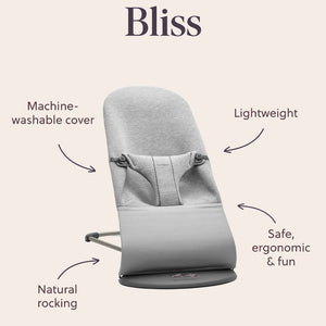 BabyBjorn Bliss Woven Melange - Light Beige-Baby Bouncers-Light Beige-One Size | Natural Baby Shower