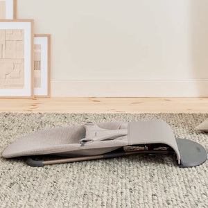 BabyBjorn Bouncer Bliss - 3D Jersey - Sand Grey-Baby Bouncers-Sand Grey-Without Bouncer Toy | Natural Baby Shower