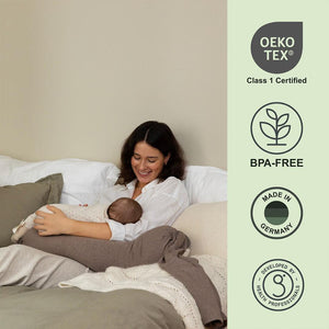 bbhugme Nursing Pillow - Hazel Brown-Nursing Pillows-Hazel Brown- | Natural Baby Shower