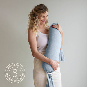 bbhugme Nursing Pillow - Blue Melange-Nursing Pillows-Blue Melange- | Natural Baby Shower