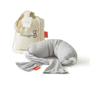 bbhugme Nursing Pillow - Grey Melange-Nursing Pillows-Grey Melange- | Natural Baby Shower