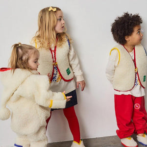 Binibamba BOBO X BINI Merino Snugglevest - Milk-Snugglesuits-Milk-0-6m | Natural Baby Shower