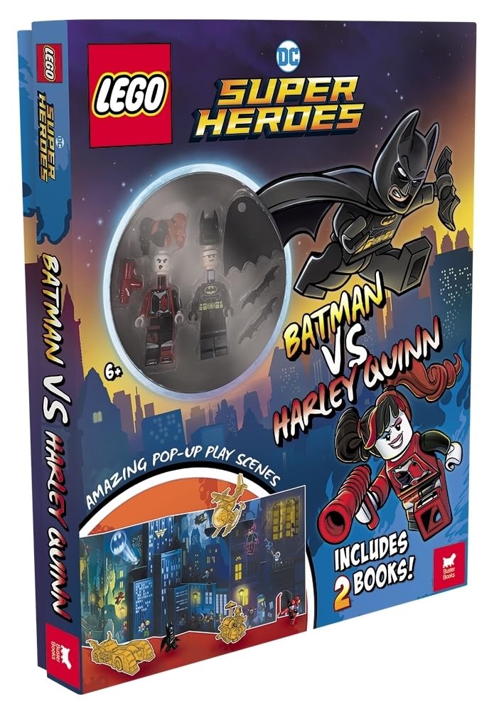 Buster Books - LEGO® DC Супергерои™: Бэтмен против Харли Квинн Книга с фигуркой, заданиями и рассказами на английском языке