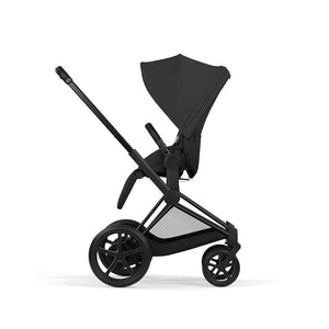 CYBEX e-Priam Comfort Pushchair & Foldable Carrycot - Sepia Black/Black-Strollers-Sepia Black/Black- | Natural Baby Shower