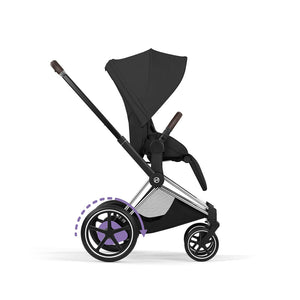 CYBEX e-Priam Style Single Pushchair-Strollers-Sepia Black-Chrome Brown | Natural Baby Shower