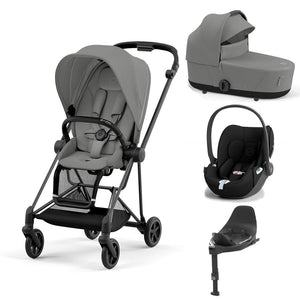 CYBEX Mios + Cloud T Travel System - Mirage Grey-Travel Systems-Mirage Grey/Matt Black-Lux | Natural Baby Shower