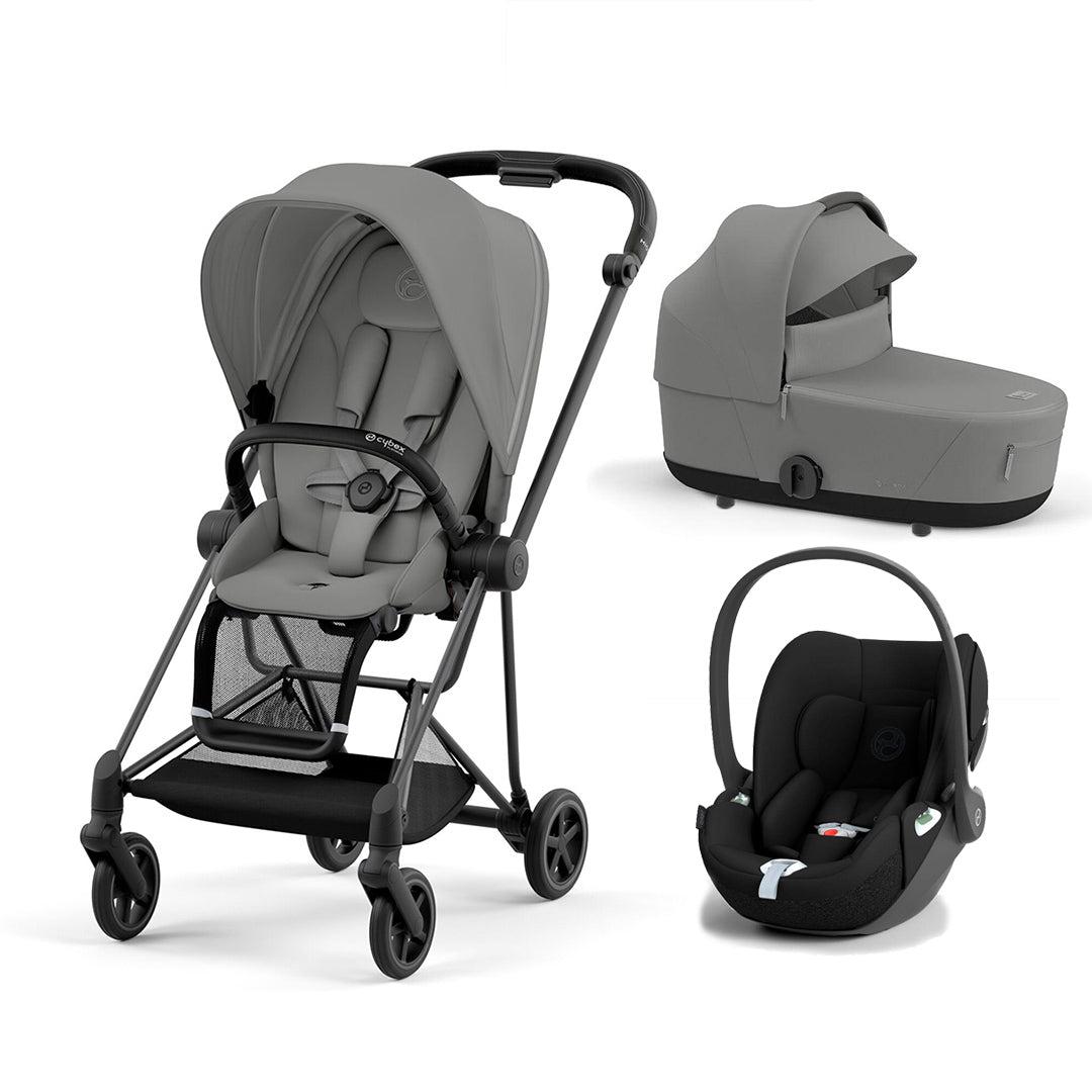 CYBEX Mios + Cloud T Travel System - Mirage Grey-Travel Systems-Mirage Grey/Matt Black-Lux | Natural Baby Shower