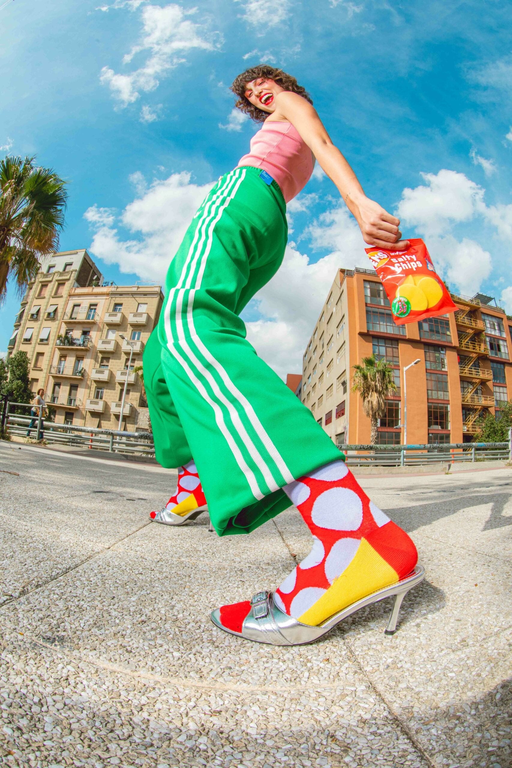 Eat My Socks - Yetişkin Tuzlu Cipsler Çorap - Dinossi