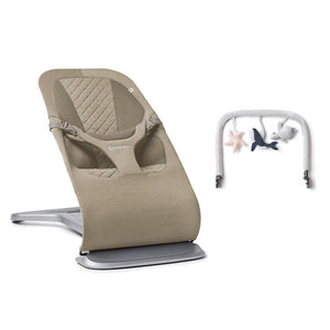 Ergobaby Evolve Baby Bouncer - Soft Olive-Baby Bouncers-Light Grey- | Natural Baby Shower