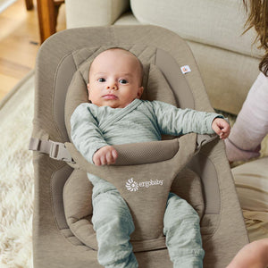 Ergobaby Evolve Baby Bouncer - Soft Olive-Baby Bouncers-With Toy Bar- | Natural Baby Shower