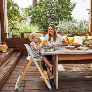 Ergobaby Evolve High Chair - Natural / White - Natural Wood-Highchairs-Natural / White-Natural Wood | Natural Baby Shower