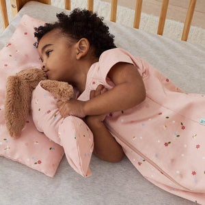 ergoPouch - Organic Toddler Pillow & Case - 0.3 TOG - Daisy-Bedding Sets-Daisy-Toddler | Natural Baby Shower