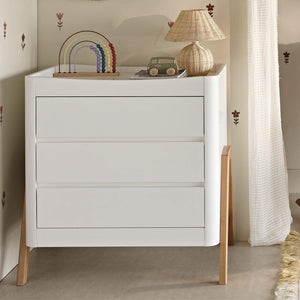 Gaia Baby Hera Dresser 'Studio Edit' - White / Oak-Changing Units-White / Oak- | Natural Baby Shower